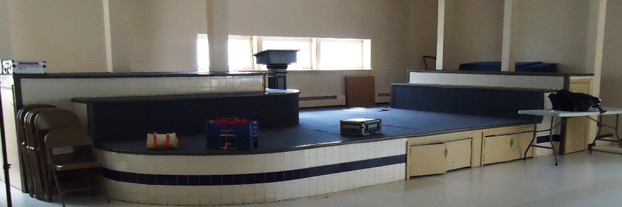 The community room at Yates Village