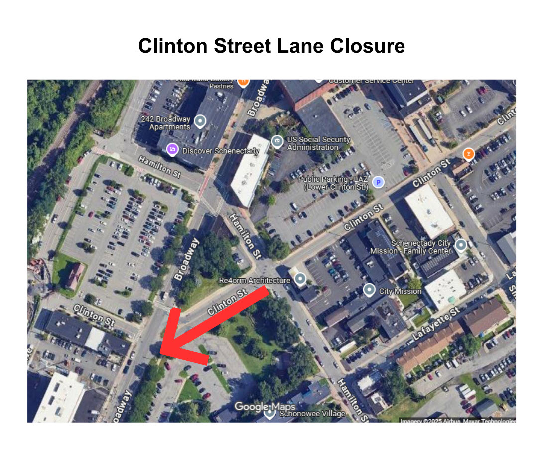 clinton street lane closure